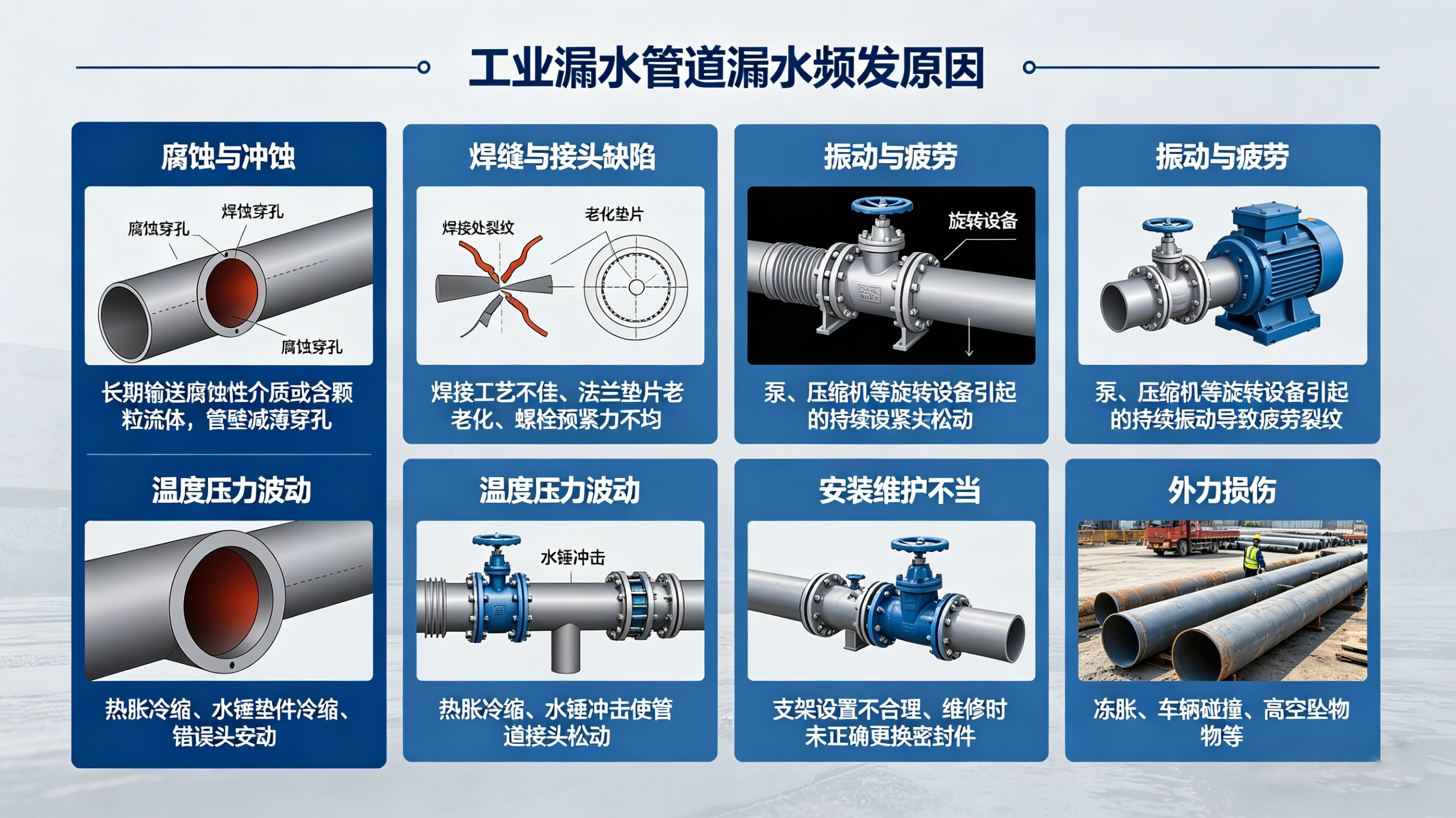漏水管道漏水怎么辦？工業(yè)場景下的智能檢測與修復(fù)指南